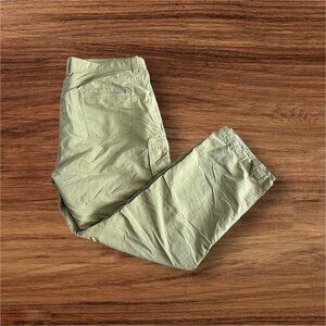 REI Pants Mens 40X32 Dark Tan Lightweight Cargo‎ Outdoor Hiking Belted Pockets